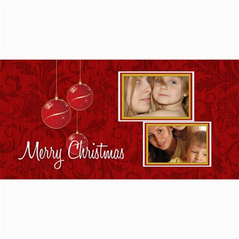 Merry Christmas By Wood Johnson 8 x4  Photo Card - 3