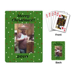 Santas white christmas pic - Playing Cards Single Design (Rectangle)