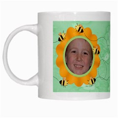 Grandma s Sweet Honey Bees Mug Green 4 - White Mug