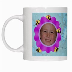 Grandma s Sweet Honey Bees Mug Blue 3 - White Mug
