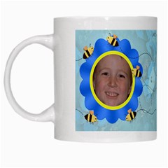 Grandma s Sweet Honey Bees Mug Blue 2 - White Mug