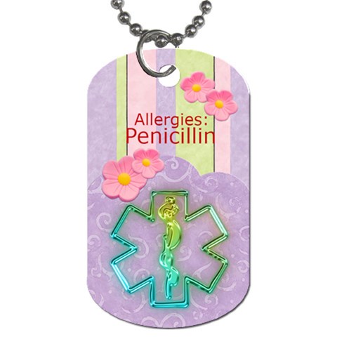 Suger Flwrs Medical Alert Tag By Ivelyn Front