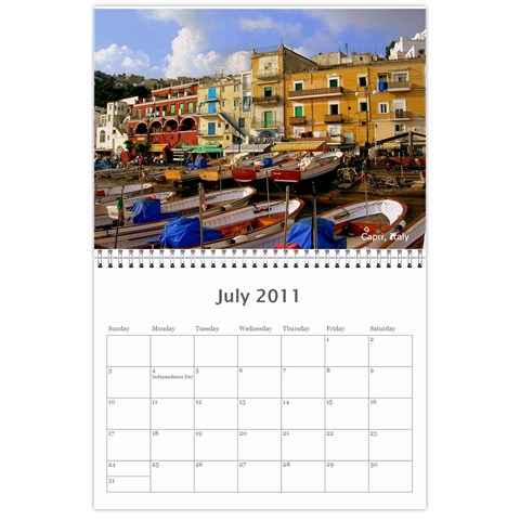 12 Month Holiday Calendar By Kenny Porras Jul 2011