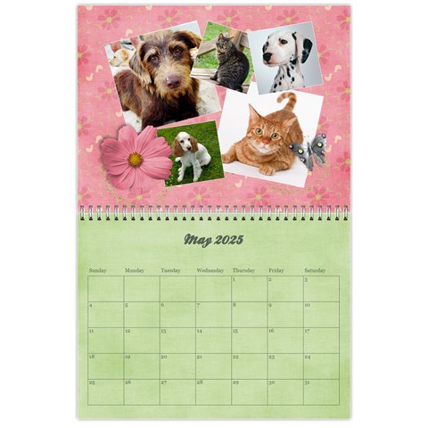 Pinky Green 2025 Calendar By Mikki May 2025