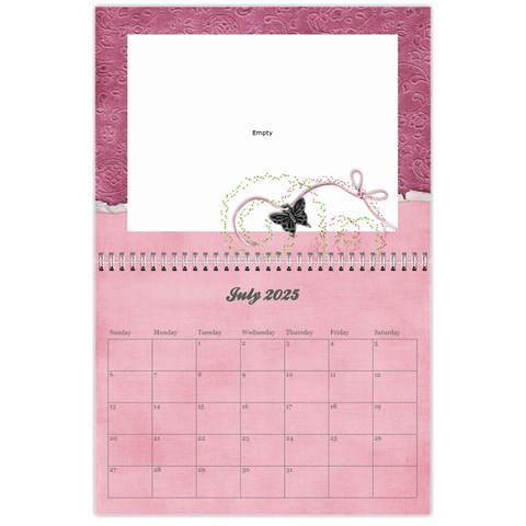 Pinky Green 2025 Calendar By Mikki Jul 2025