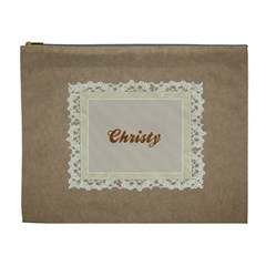 Brown & Cream XL Cosmetic Bag Template (7 styles) - Cosmetic Bag (XL)