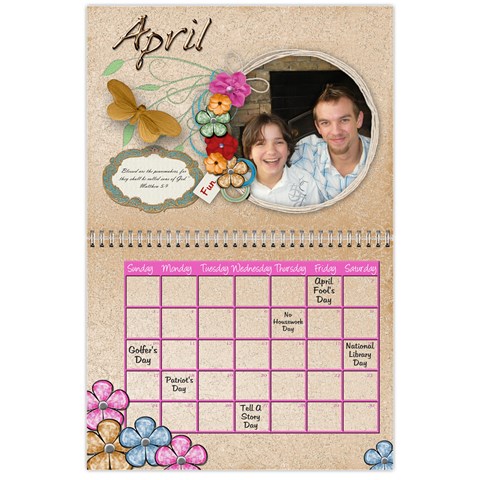 Reese Family Calendar By Memorykeeper Apr 2011