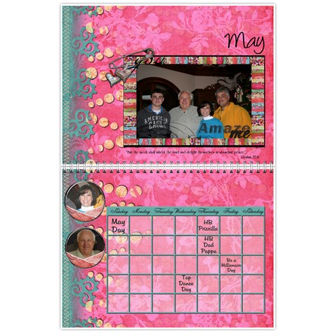 Reese Family Calendar By Memorykeeper May 2011