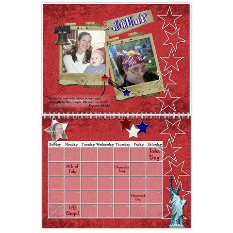 Reese Family Calendar By Memorykeeper Jul 2011