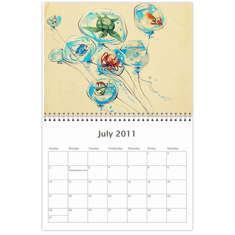 Calender By Shannel Jul 2011