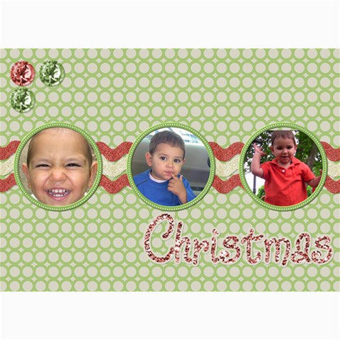 Marti Xmas By Tania 7 x5  Photo Card - 1