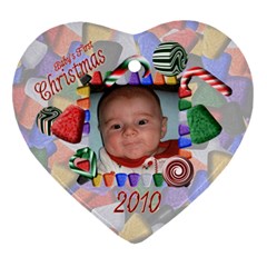 Baby s First Christmas 2010 - Ornament (Heart)