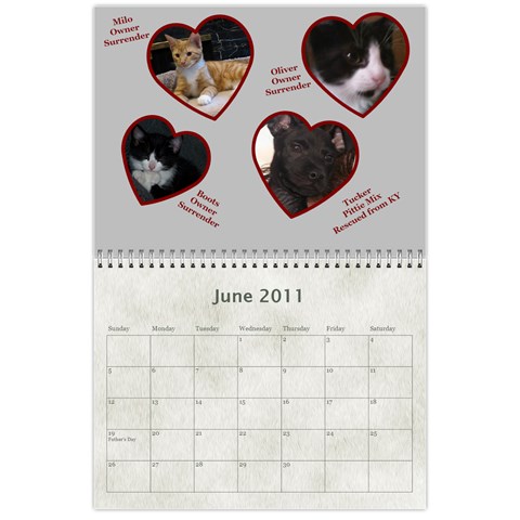 Rescue Calander By Tracy Caccavella Jun 2011