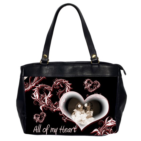 All Of My Heart Oversized Office Bag By Catvinnat Front