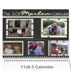 2011 marlow calendar - Wall Calendar 11  x 8.5  (12-Months)