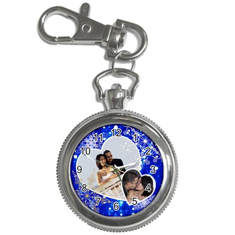 Watch With Photo Hearts & Snowflakes By Ivelyn Front