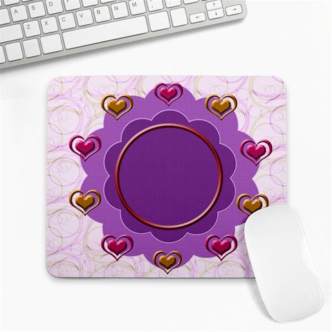 Heart U Mousepad By Daniela 9.25 x7.75  Mousepad - 1