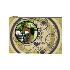 Heart bubbles large cosmetic bag - Cosmetic Bag (Large)