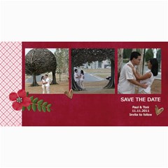 Save the Date- Love is in the Air - 4  x 8  Photo Cards