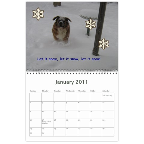 Daisy Calendar By Dianna Cook Jan 2011