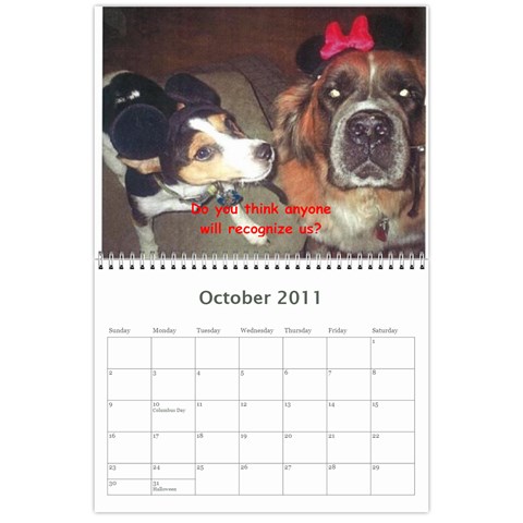 Daisy Calendar By Dianna Cook Oct 2011