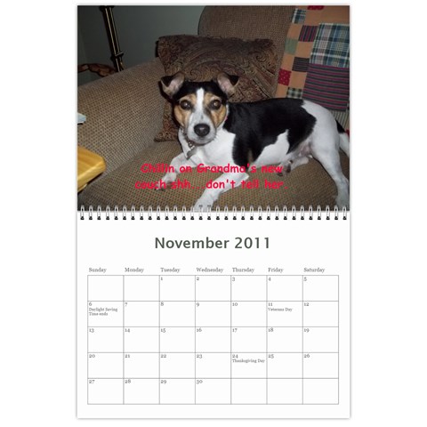 Daisy Calendar By Dianna Cook Nov 2011