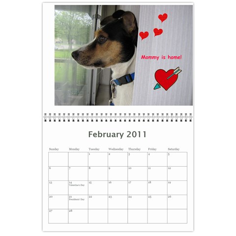 Daisy Calendar By Dianna Cook Feb 2011