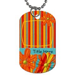 Extreme Fun Floral Tag - Dog Tag (One Side)