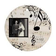 Must be the Music Sepia Single side ornament - Ornament (Round)