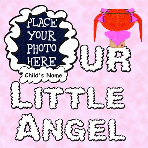 Our Little Angel Girl Scrapebook Pages 8x8 By Chere s Creations 8 x8  Scrapbook Page - 1