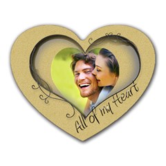 All Gold All of my Heart Mouse Mat - Heart Mousepad