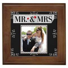 Mr. & Mrs. Framed Tile