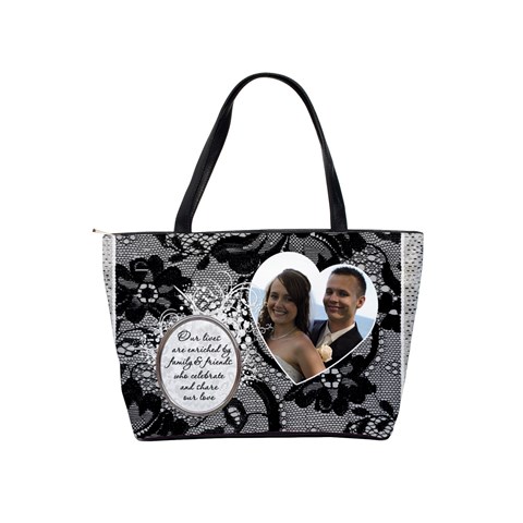 Bridesmaids Black Lace Handbag By Lil Back