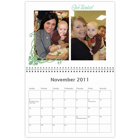 Nana Calendar By Beth Kamleh Nov 2011