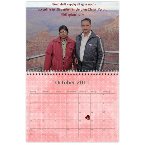 Calender 2011 By Kezia Finny Oct 2011