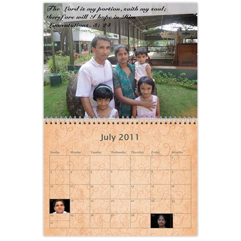 Calender 2011 By Kezia Finny Jul 2011