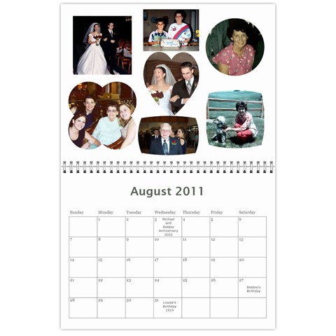 Frank s Calendar By Linda Mantor James Aug 2011