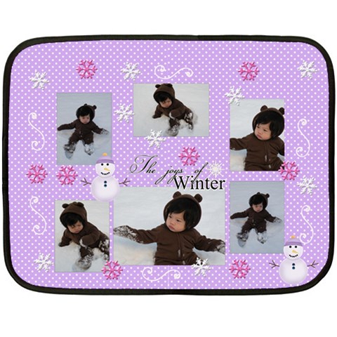 Mini Fleece Blanket 35 x27  Blanket