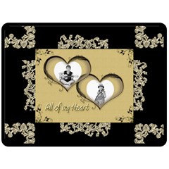 All of my Heart Golden Memories Extra Large Fleece - Fleece Blanket (Large)