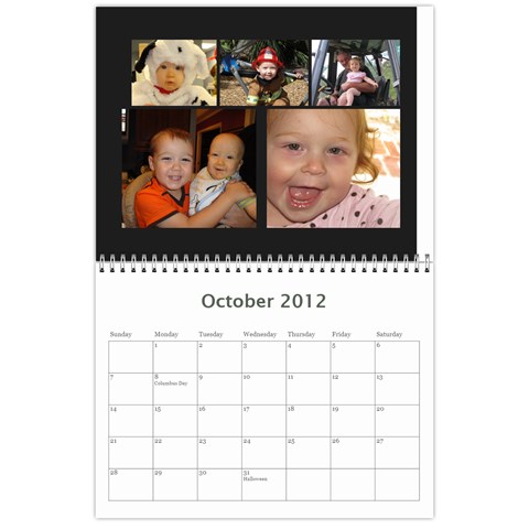 Calendar 2012 By Kerri Taylor Oct 2012