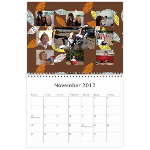 Calendar 2012 By Kerri Taylor Nov 2012