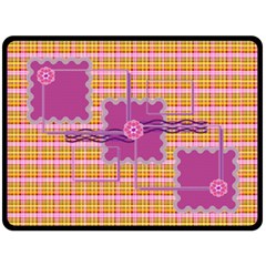 Pinky Yellow Blanket (4 styles) - Fleece Blanket (Large)