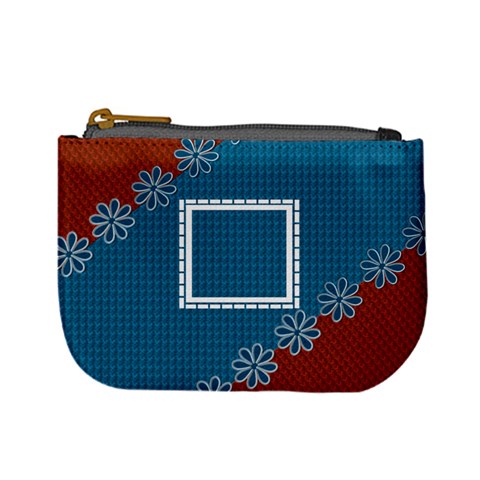 Blue & Red Coin Purse By Daniela Front