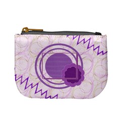 Purple circle coin purse - Mini Coin Purse