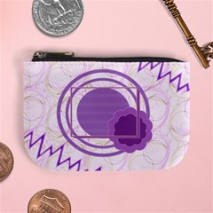 Purple circle coin purse - Mini Coin Purse