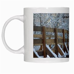 snowy bridge mug - White Mug