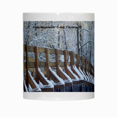 Snowy Bridge Mug By L  Lee Center