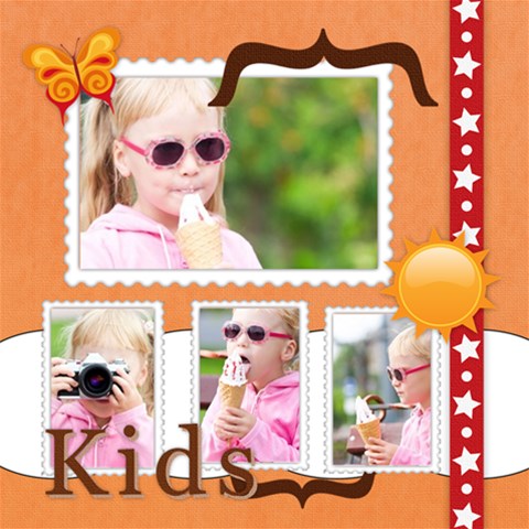 Kids By Joely 12 x12  Scrapbook Page - 1