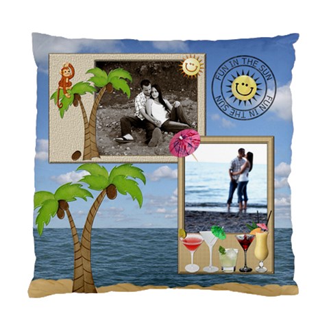 Tropical Cushion Case (1 Sided) By Lil Front