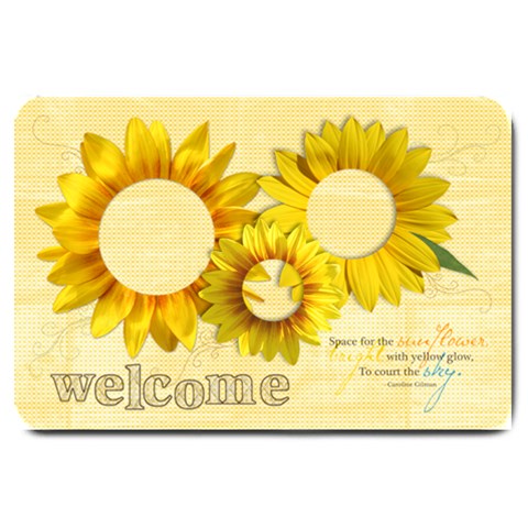 Sunflowers 30 x20  Door Mat